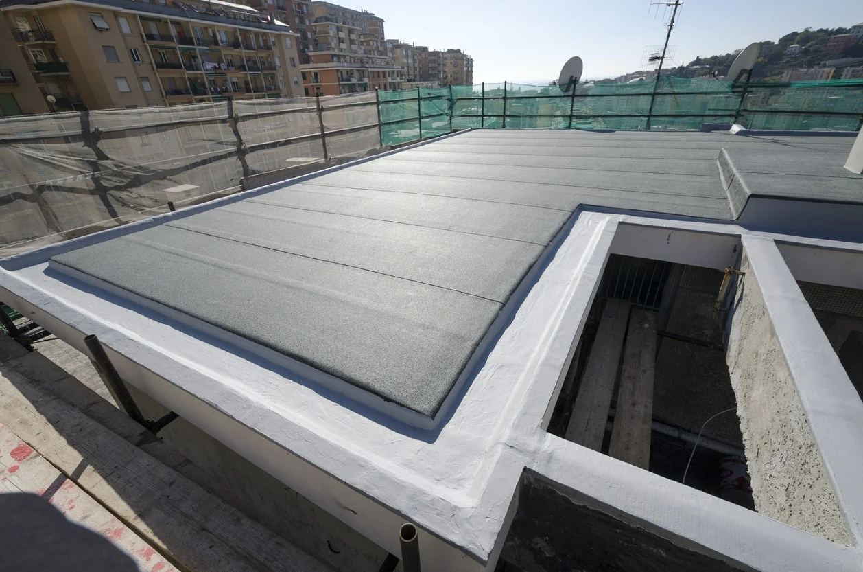 Commercial building roof