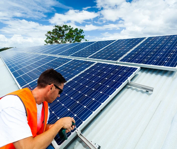 Complete solar installation
